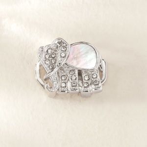 *Elephant Charm* Retired KEEP COLLECTIVE mother of Pearl Silver